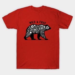 Wild and Free Mama Bear T-Shirt